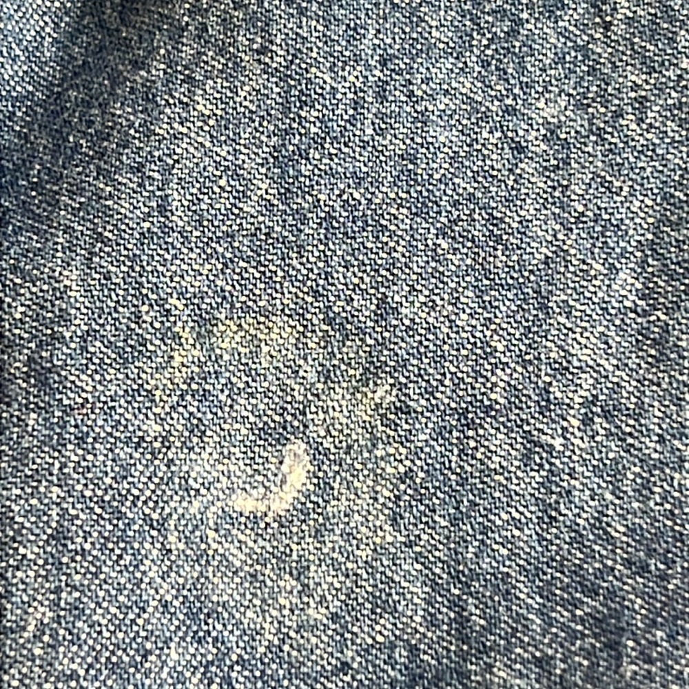 🌞 Bugle Boy For Her Vintage 90s short sleeve button up blue denim shirt M - Picture 8 of 16